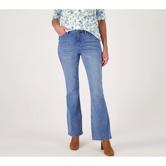 Laurie Felt‎ BFF Denim 5 Pocket Boot Cut Jeans Size 28W Med Vintage A571570 - Picture 1 of 3